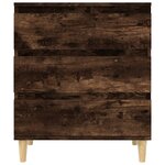 vidaXL Buffet Chêne fumé 60x35x70 cm Bois d'ingénierie