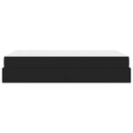 vidaXL Cadre de lit avec matelas avec matelas 2 Pièces Noir PVC