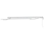 vidaXL Cadre de auvent Blanc 4 x 2 m Métal