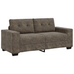 Canapé Love Seat vidaXL Gris Foncé 140 cm en Cuir Synthétique