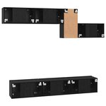 vidaXL Ensemble meuble TV 7 Pièces Chêne noir 60 x 30 x 30 cm