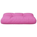 vidaXL Coussin de palette rose 60x40x12 cm tissu