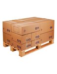 (lot  20 caisses) caisse carton palettisable économique standard 400 x 300 x 300 mm