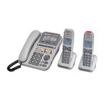 Pack trio téléphone senior filaire amplifié et touches de mémoires directes amplicomms powertel 2880