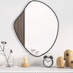 vidaXL Miroir mural Noir 60x50 cm
