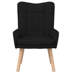 vidaXL Fauteuil relaxant Noir 63 x 67 x 94 cm tissu
