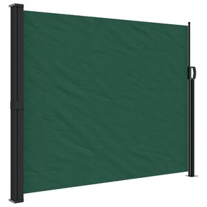vidaXL Auvent latéral rétractable vert foncé 170x300 cm