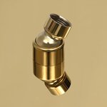 vidaXL Pomme de douche pluie Acier inoxydable 40x40 cm Carrée Doré