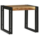vidaXL Table basse 2 Pièces Marron 48 x 40 x 40 cm Bois d'acacia massif