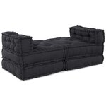 vidaXL Unité de canapé modulaire 4 Pièces Anthracite Tissu