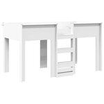 vidaXL Lit Superposé pour Enfants Blanc 100 x 200 cm Bois d'ingénierie