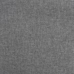 Vidaxl chaises pivotantes à manger lot de 2 gris clair tissu