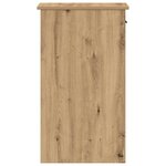 vidaXL Support de tour d'ordinateur tiroir chêne artisanal 35x45x77 cm