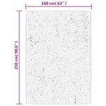 vidaXL Tapis shaggy PAMPLONA poils longs moderne gris 160x230 cm