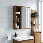 vidaXL Armoire murale de salle de bain Bois ancien 20 x 14 x 70 cm