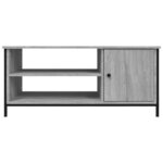 vidaXL Meuble TV sonoma gris 100x40x45 cm bois d'ingénierie