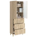 vidaXL Ensemble de Meubles 2 Pièces Chêne Sonoma 66 x 34 5 x 90 cm