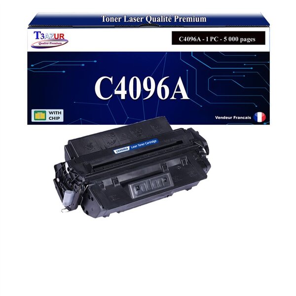 T3AZUR -Toner compatible avec HP C4096A (96A) pour HP LaserJet 2000  2100  2100SE  2100TN  2100XI  2200