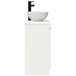 vidaXL Meuble de salle de bain avec évier Blanc 54 x 35 x 83 cm