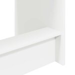 vidaXL Bureau de lit Blanc Bois d'ingénierie 100 x 45 x 75 cm