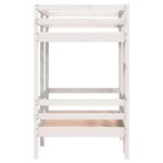 vidaXL Lit superposé Blanc 90x200 cm Bois de pin massif