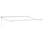 vidaXL Auvent Rétractable Rouge 350 x 250 cm tissu