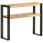 vidaXL Table console 90x30x75 cm Bois de manguier brut