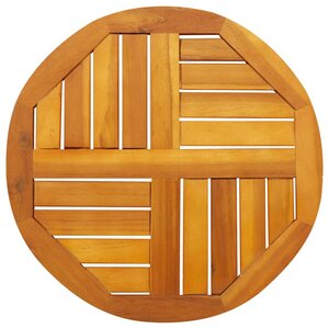 vidaXL Dessus de table Ø50x2 cm rond bois massif d'acacia