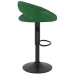 Vidaxl tabourets de bar 2 pcs vert foncé velours