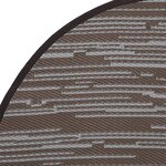 vidaXL Tapis d'extérieur marron Ø200 cm PP