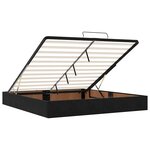 VidaXL Cadre de lit ottoman avec matelas noir 180x200cm velours