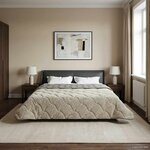 vidaXL Duvet d'hiver Matelassé Gris clair 200 x 240 cm