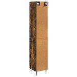 vidaXL Ensemble de Meubles 2 Pièces Chêne fumé 33 x 34 5 x 90 cm