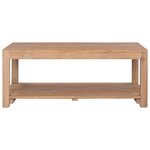 vidaXL Table basse 100x50x40 cm bois de teck massif