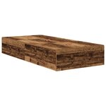 vidaXL Cadre de lit de rangement en vieux bois 90x190 cm en bois d'ingénierie