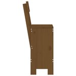 vidaXL Tabourets lot de 2 marron miel 40x48 5x115 5 cm bois massif pin