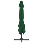 vidaXL Parasol déporté avec mât en aluminium 400x300 cm vert