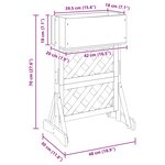 vidaXL Trellis de jardin vertical Orange 48 x 30 x 70 5 cm