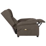 vidaXL Fauteuil de massage Marron Tissu