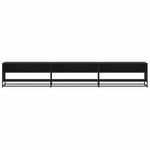 vidaXL Meuble TV noir 270x40x46 cm bois d'ingénierie