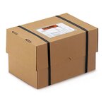 Caisse carton télescopique brune simple cannelure raja 22x12x5/9 cm (lot de 50)