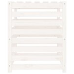 vidaXL Composteur Blanc 63 5x63 5x77 5 cm Bois massif de pin