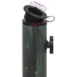 vidaXL Socle de parasol Vert 44x44x31 cm Fonte