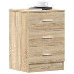 vidaXL Table de chevet Chêne Sonoma 38x35x56 cm Bois d'ingénierie
