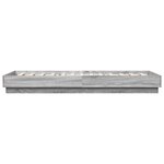 vidaXL Cadre de lit sans matelas avec lumières LED 100x200 cm
