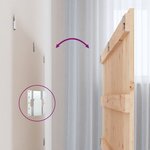 vidaXL Tête de lit murale 140x3x60 cm Bois massif de pin