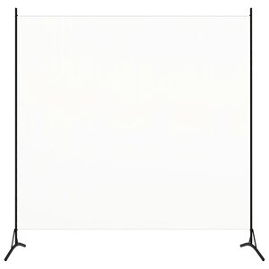 vidaXL Cloison de séparation blanc 175x180 cm tissu