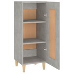 vidaXL Buffet Gris béton 34 5x34x90 cm Bois d'ingénierie