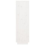 vidaXL Buffet haut Blanc 38x35x117 cm Bois massif de pin