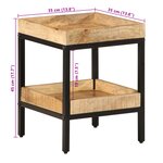 vidaXL Table d'appoint 35x35x45 cm Bois massif de manguier